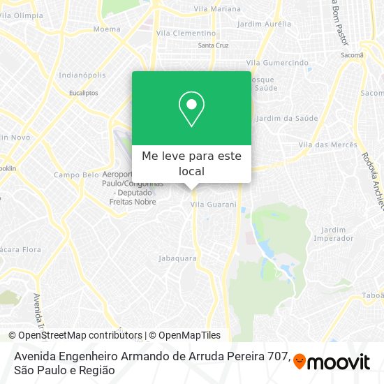 Avenida Engenheiro Armando de Arruda Pereira 707 mapa