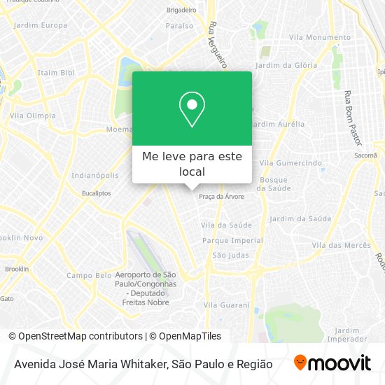 Avenida José Maria Whitaker mapa