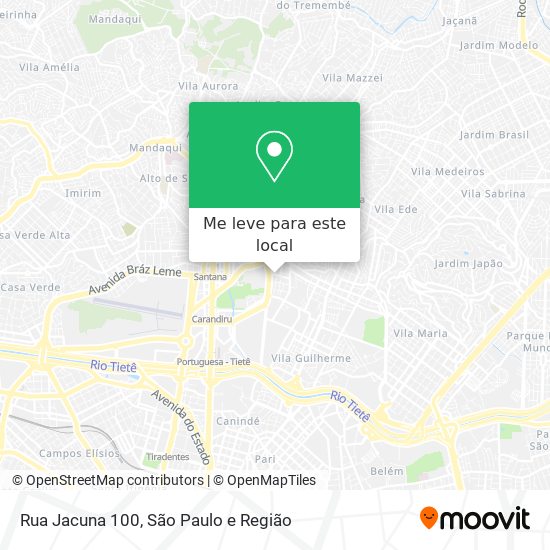 Rua Jacuna 100 mapa