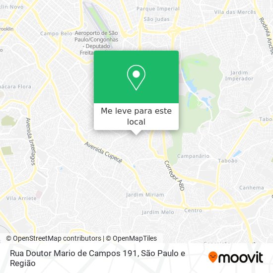 Rua Doutor Mario de Campos 191 mapa