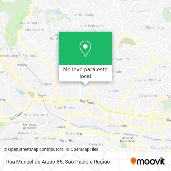 Rua Manuel de Arzão 85 mapa