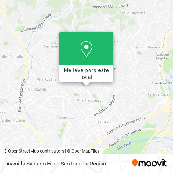 Avenida Salgado Filho mapa