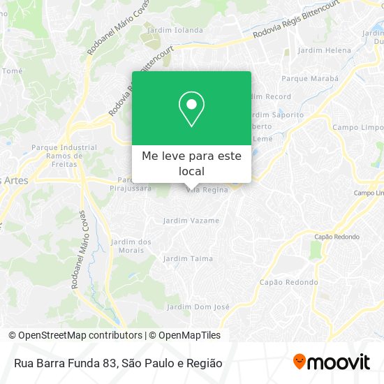 Rua Barra Funda 83 mapa