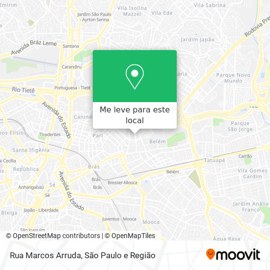 Rua Marcos Arruda mapa