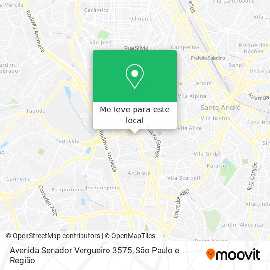 Avenida Senador Vergueiro 3575 mapa
