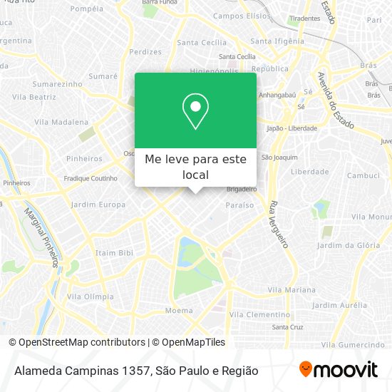 Alameda Campinas 1357 mapa