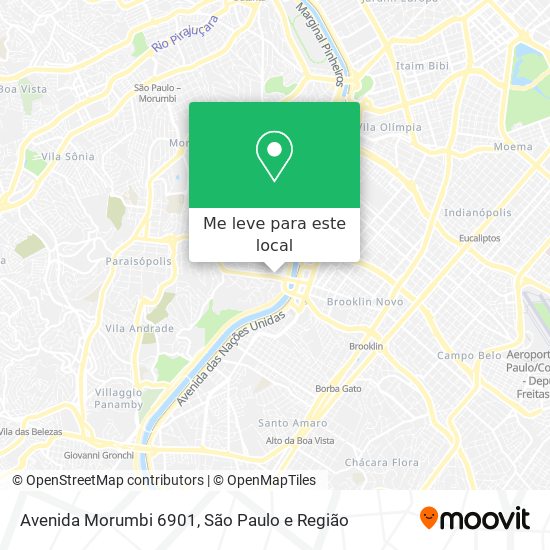 Avenida Morumbi 6901 mapa