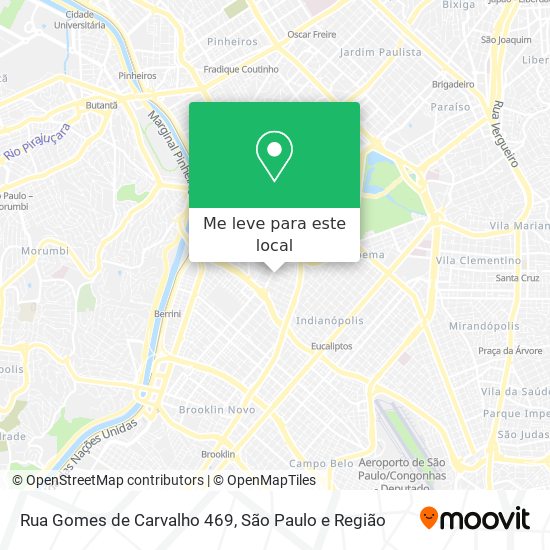 Rua Gomes de Carvalho 469 mapa