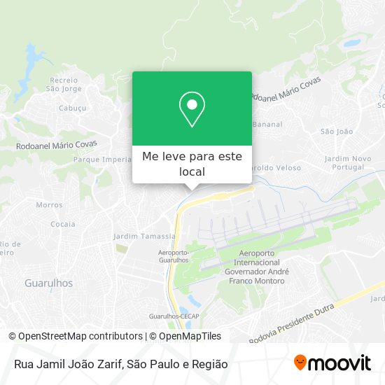 Rua Jamil João Zarif mapa
