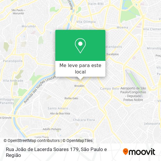 Rua João de Lacerda Soares 179 mapa