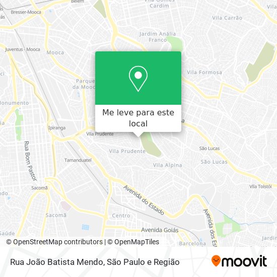 Rua João Batista Mendo mapa