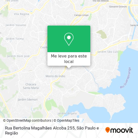 Rua Bertolina Magalhães Alcoba 255 mapa