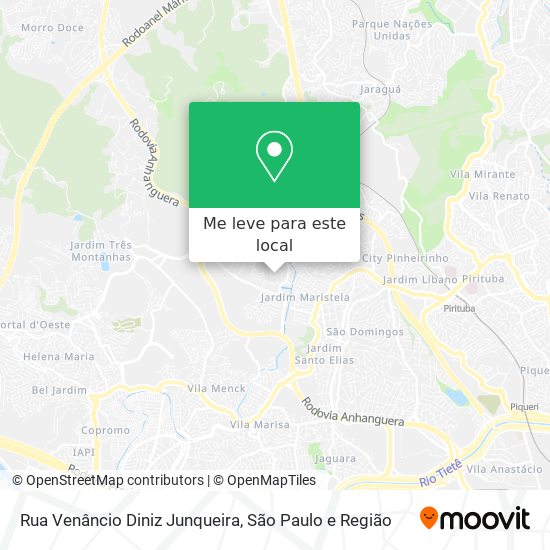 Rua Venâncio Diniz Junqueira mapa