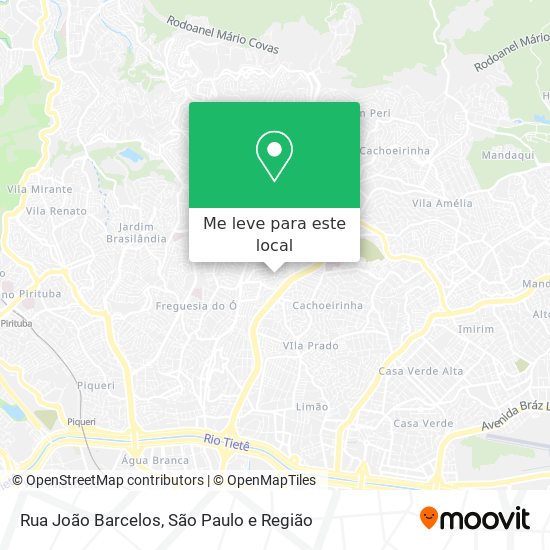 Rua João Barcelos mapa