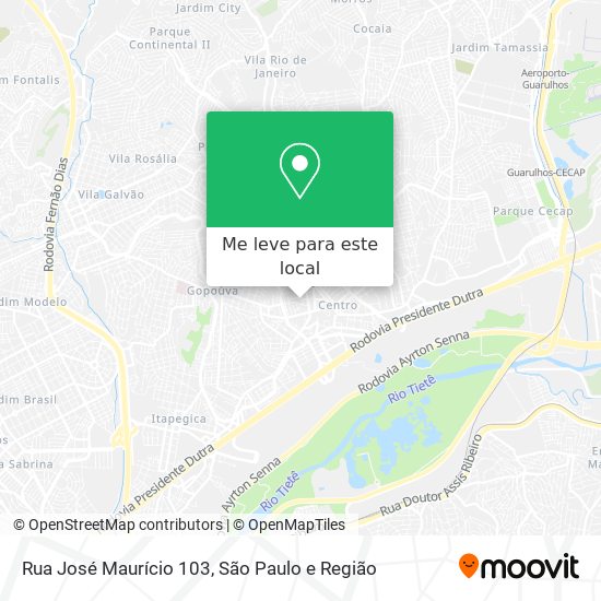 Rua José Maurício 103 mapa