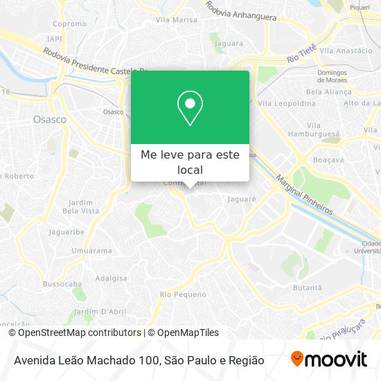 Avenida Leão Machado 100 mapa