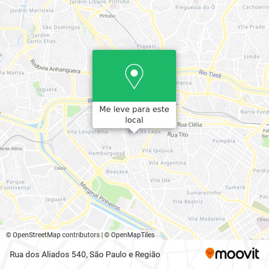 Rua dos Aliados 540 mapa