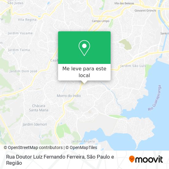 Rua Doutor Luíz Fernando Ferreira mapa