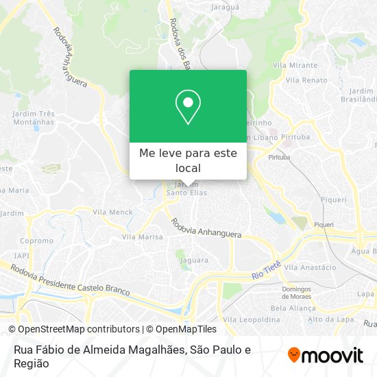Rua Fábio de Almeida Magalhães mapa
