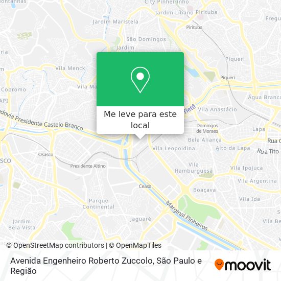 Avenida Engenheiro Roberto Zuccolo mapa