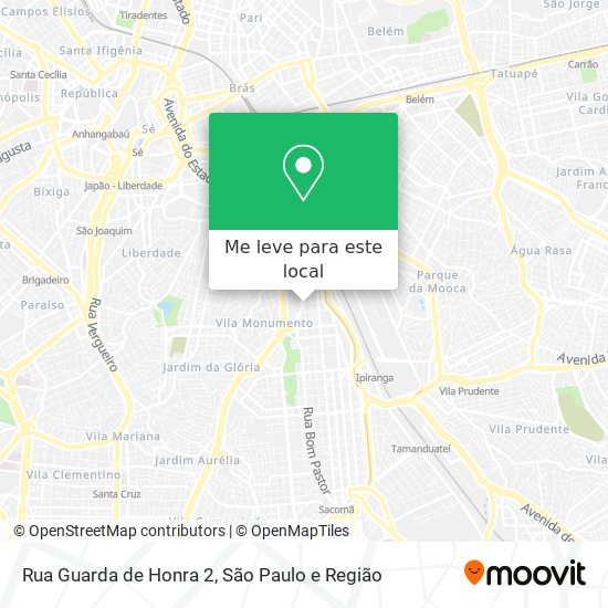 Rua Guarda de Honra 2 mapa