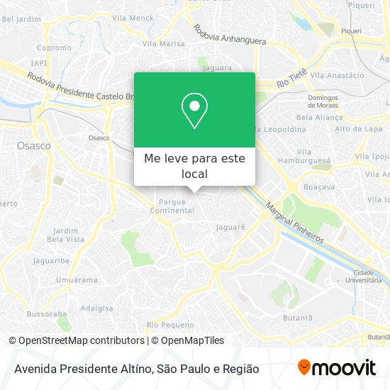 Avenida Presidente Altíno mapa