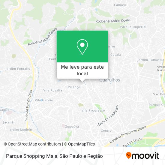 Parque Shopping Maia mapa