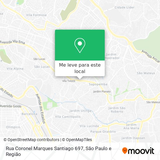 Rua Coronel Marques Santiago 697 mapa