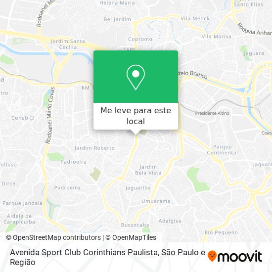 Avenida Sport Club Corinthians Paulista mapa