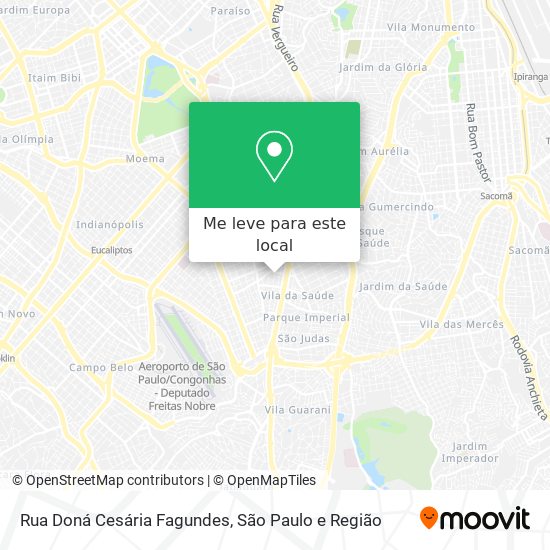 Rua Doná Cesária Fagundes mapa