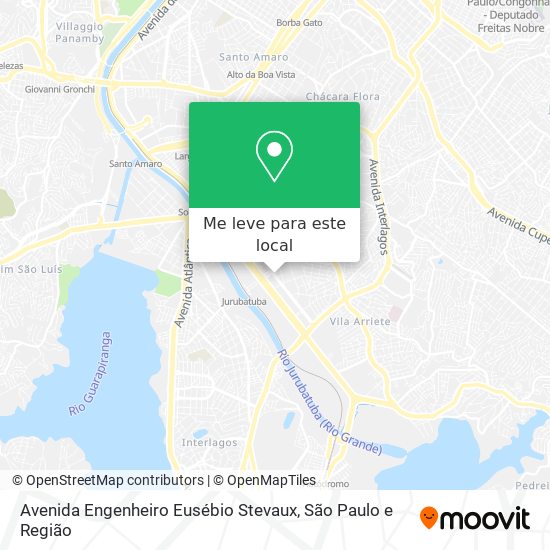 Avenida Engenheiro Eusébio Stevaux mapa