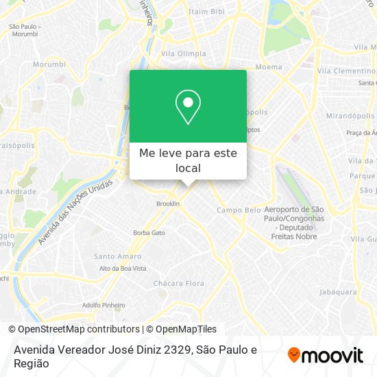 Avenida Vereador José Diniz 2329 mapa