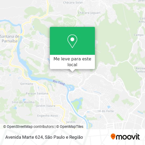 Avenida Marte 624 mapa