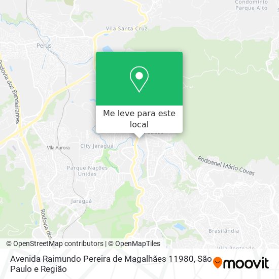 Avenida Raimundo Pereira de Magalhães 11980 mapa