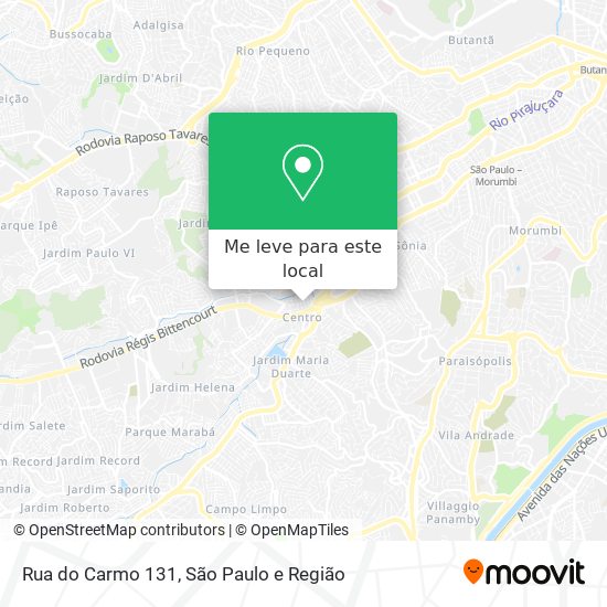 Rua do Carmo 131 mapa