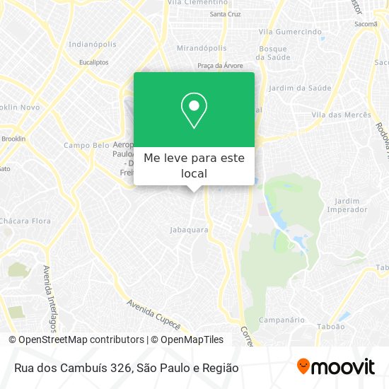 Rua dos Cambuís 326 mapa