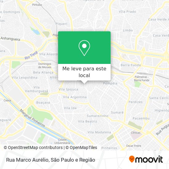 Rua Marco Aurélio mapa