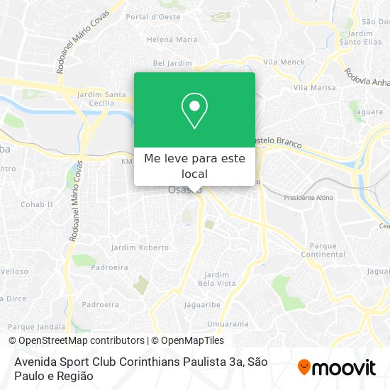 Avenida Sport Club Corinthians Paulista 3a mapa