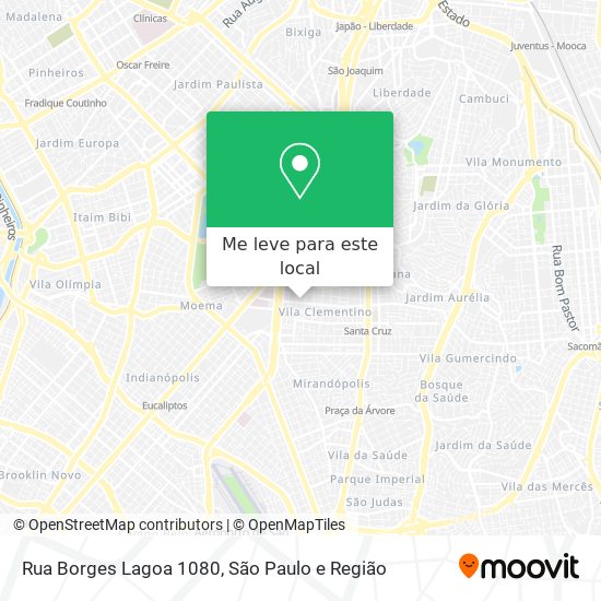 Rua Borges Lagoa 1080 mapa