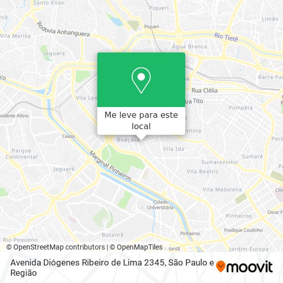 Avenida Diógenes Ribeiro de Lima 2345 mapa
