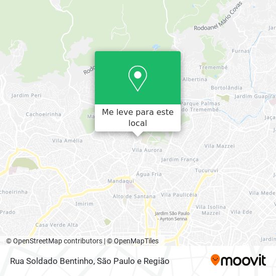 Rua Soldado Bentinho mapa