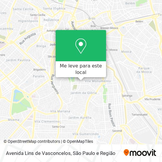 Avenida Lins de Vasconcelos mapa