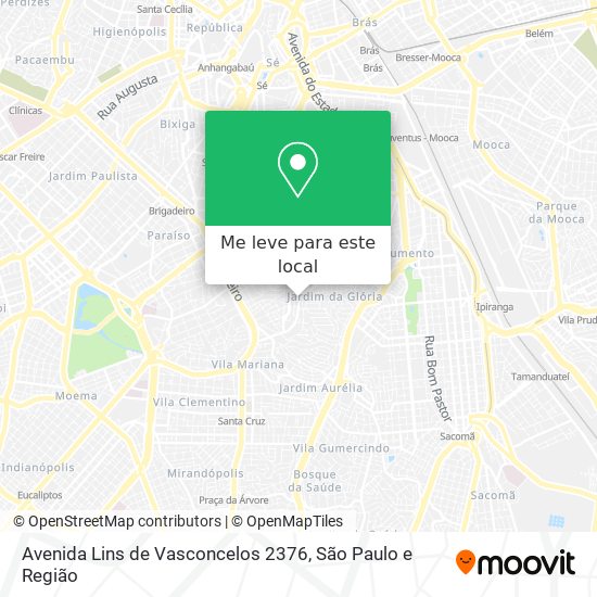 Avenida Lins de Vasconcelos 2376 mapa