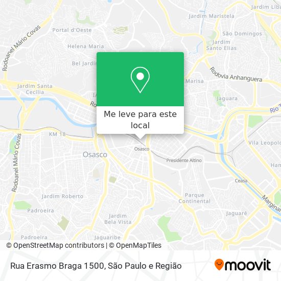Rua Erasmo Braga 1500 mapa