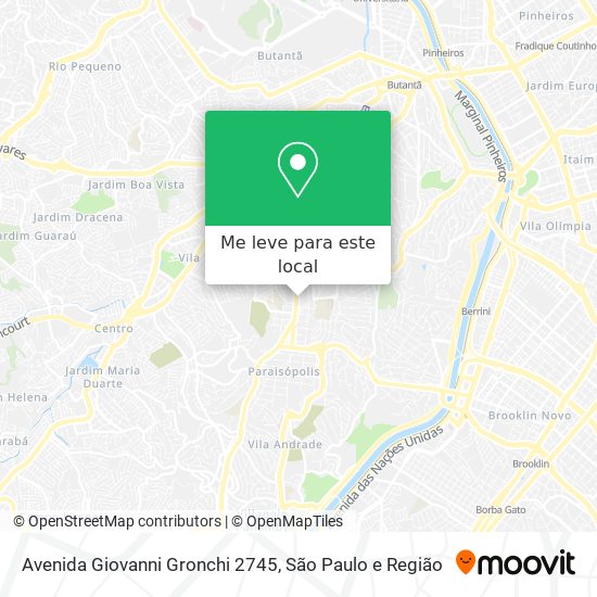 Avenida Giovanni Gronchi 2745 mapa