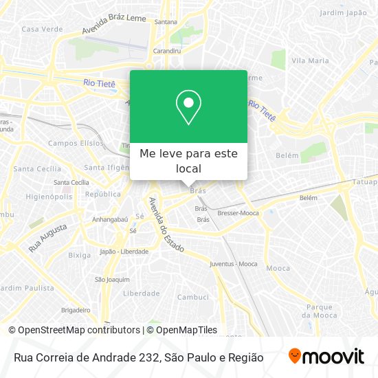 Rua Correia de Andrade 232 mapa