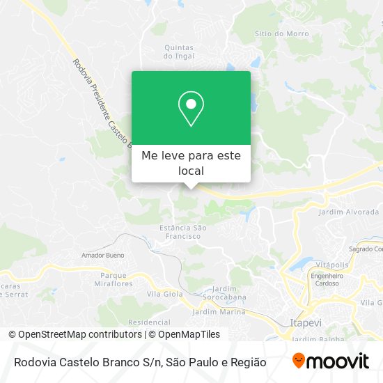 Rodovia Castelo Branco S/n mapa