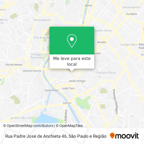 Rua Padre José de Anchieta 46 mapa