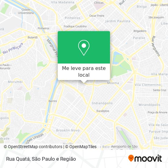 Rua Quatá mapa