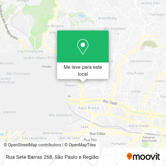 Rua Sete Barras 268 mapa